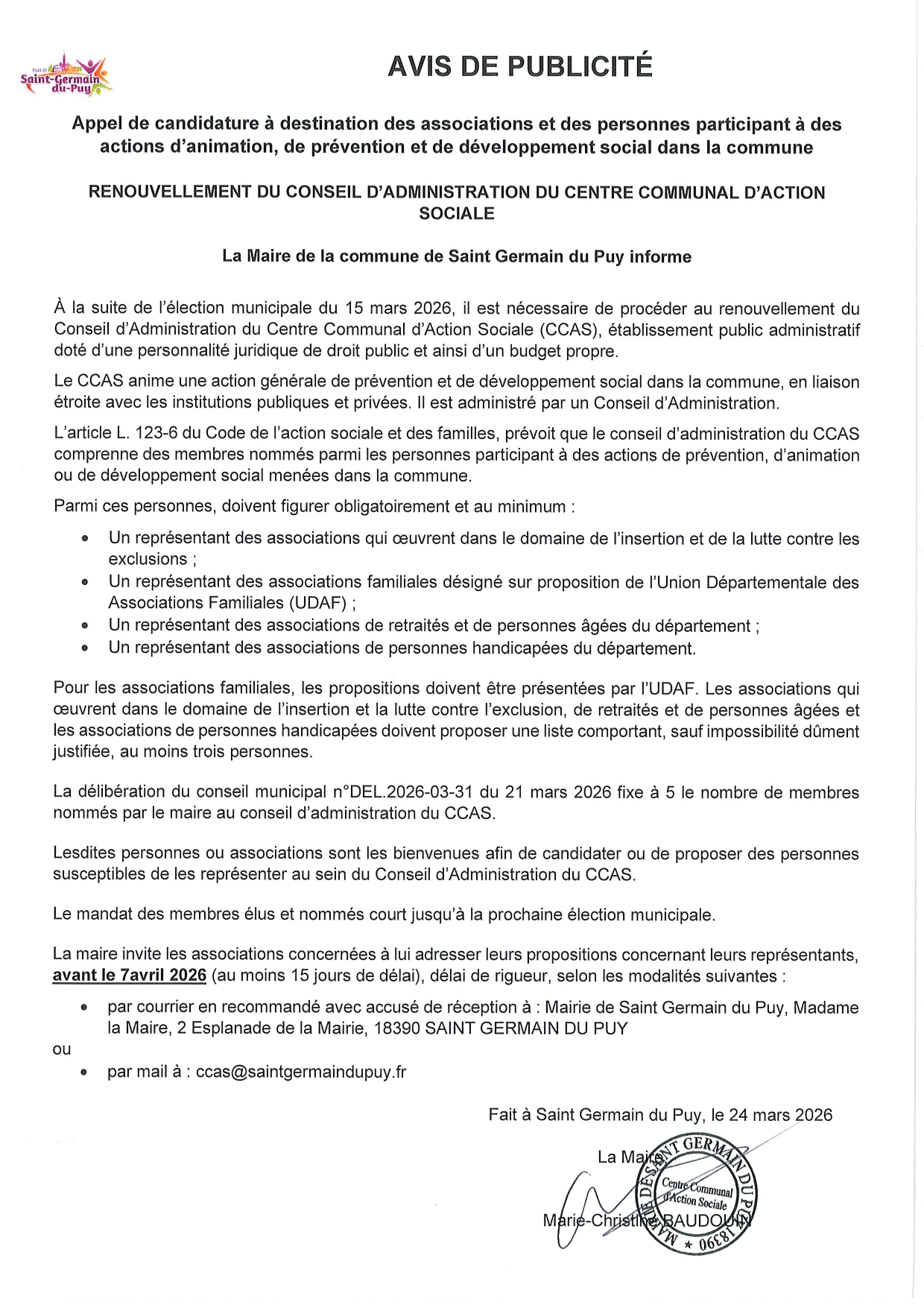 avis de publicité ccas page 0001