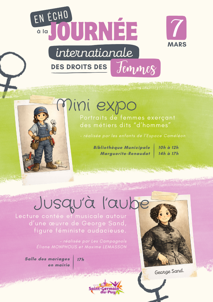 Affiche En echo a la Journee Internationale des droits des femmes - 7 mars 2026